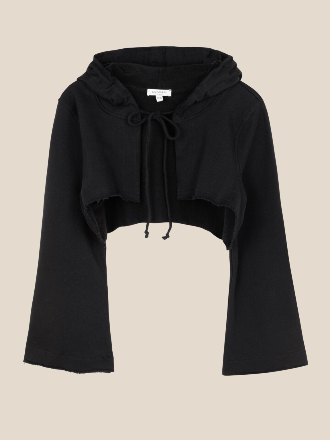 Max crop sleeves- black