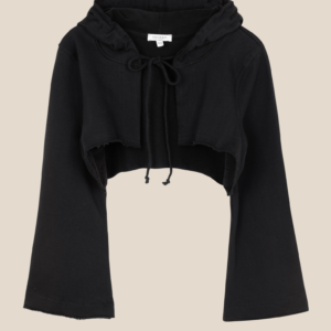 Max crop sleeves- black