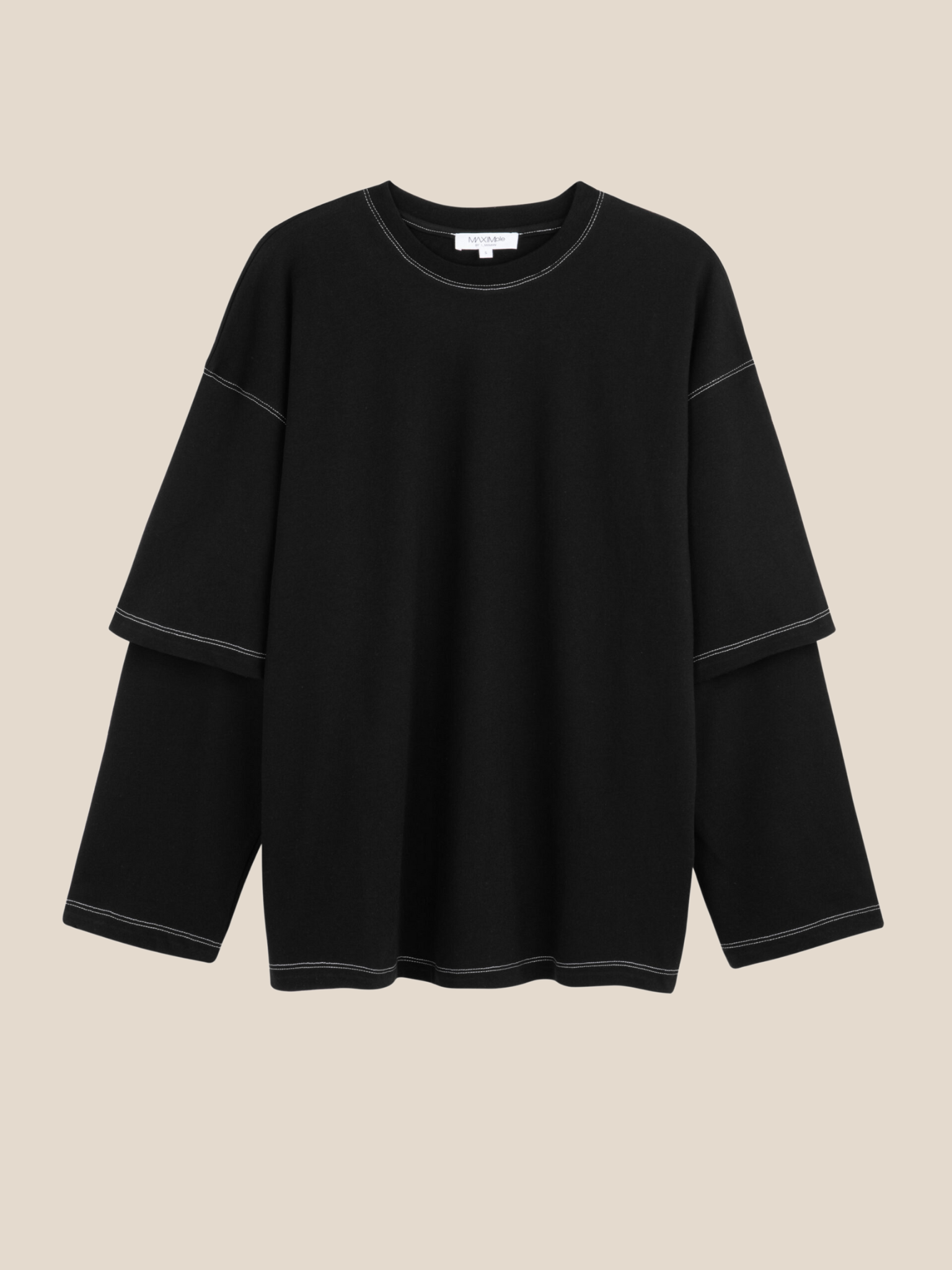 Double sleeve shirt - black