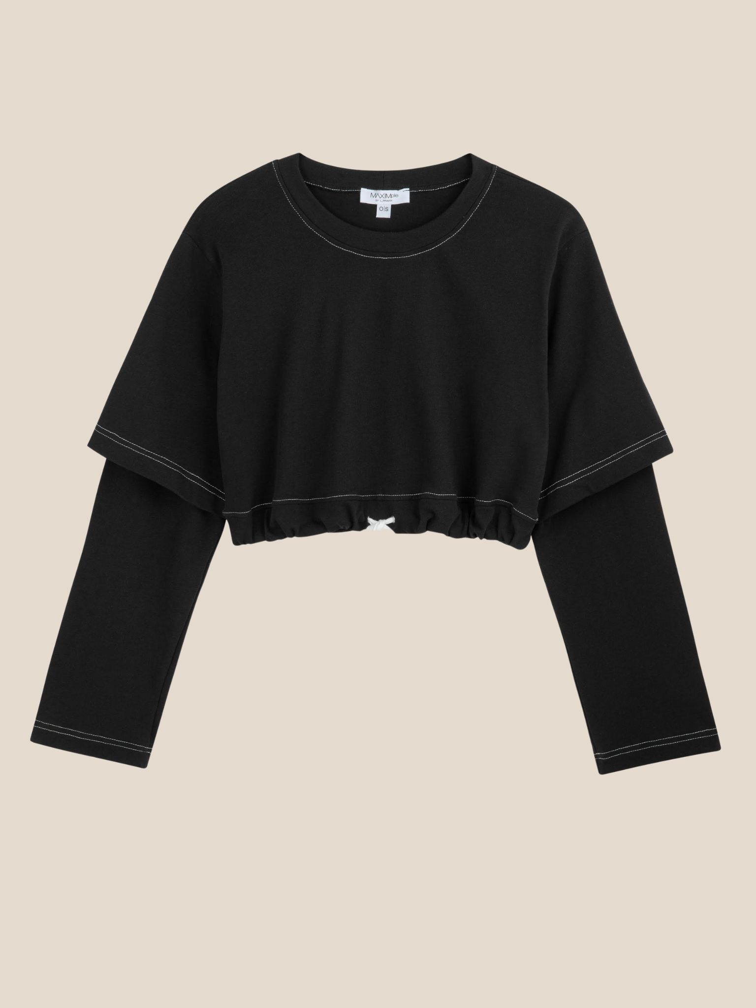Lili double crop -black
