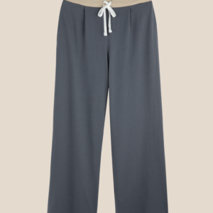 Lili trousers -Steel grey & beige