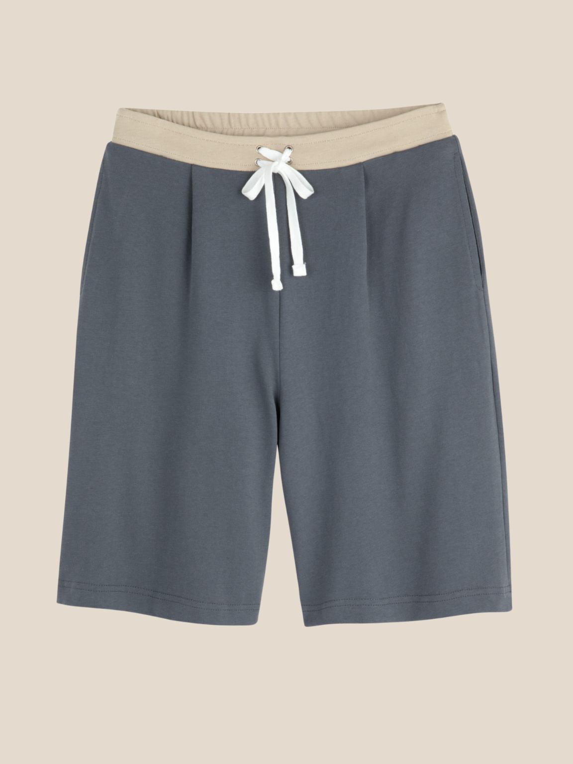 Lili barmuda -Steel grey & beige