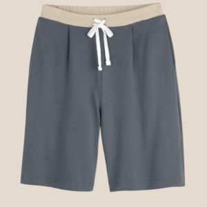 Lili barmuda -Steel grey & beige