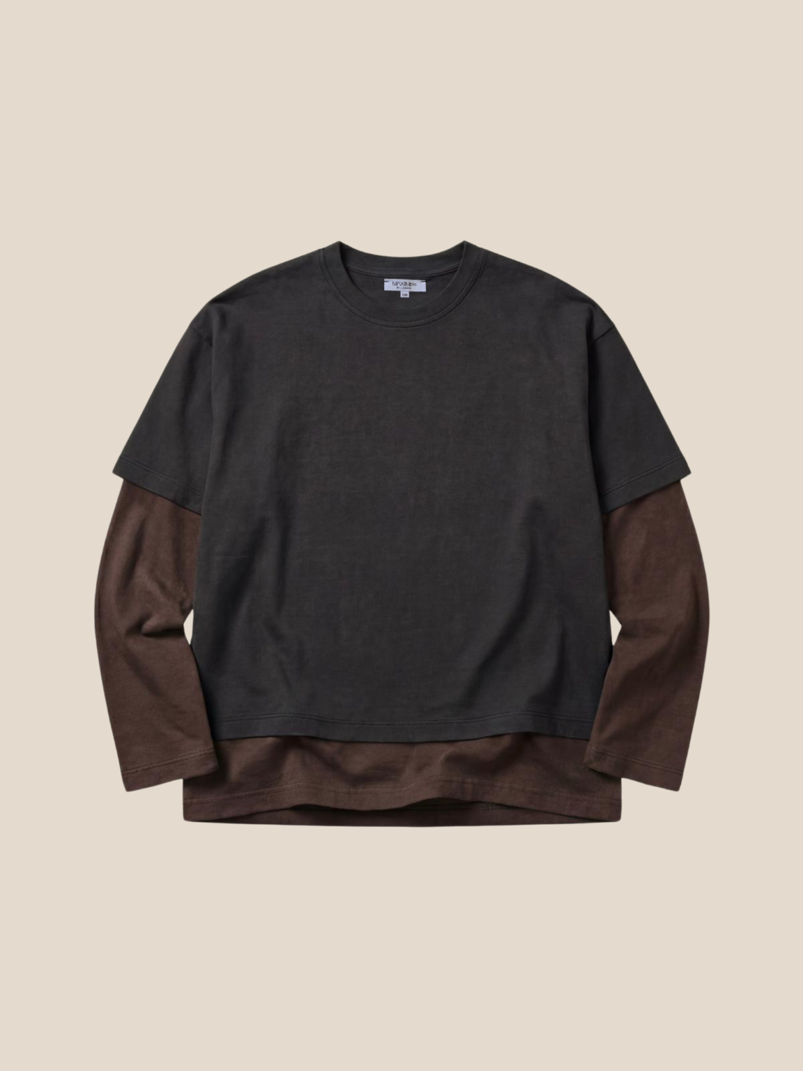 Double-sleeves – shirt-black & chocolate