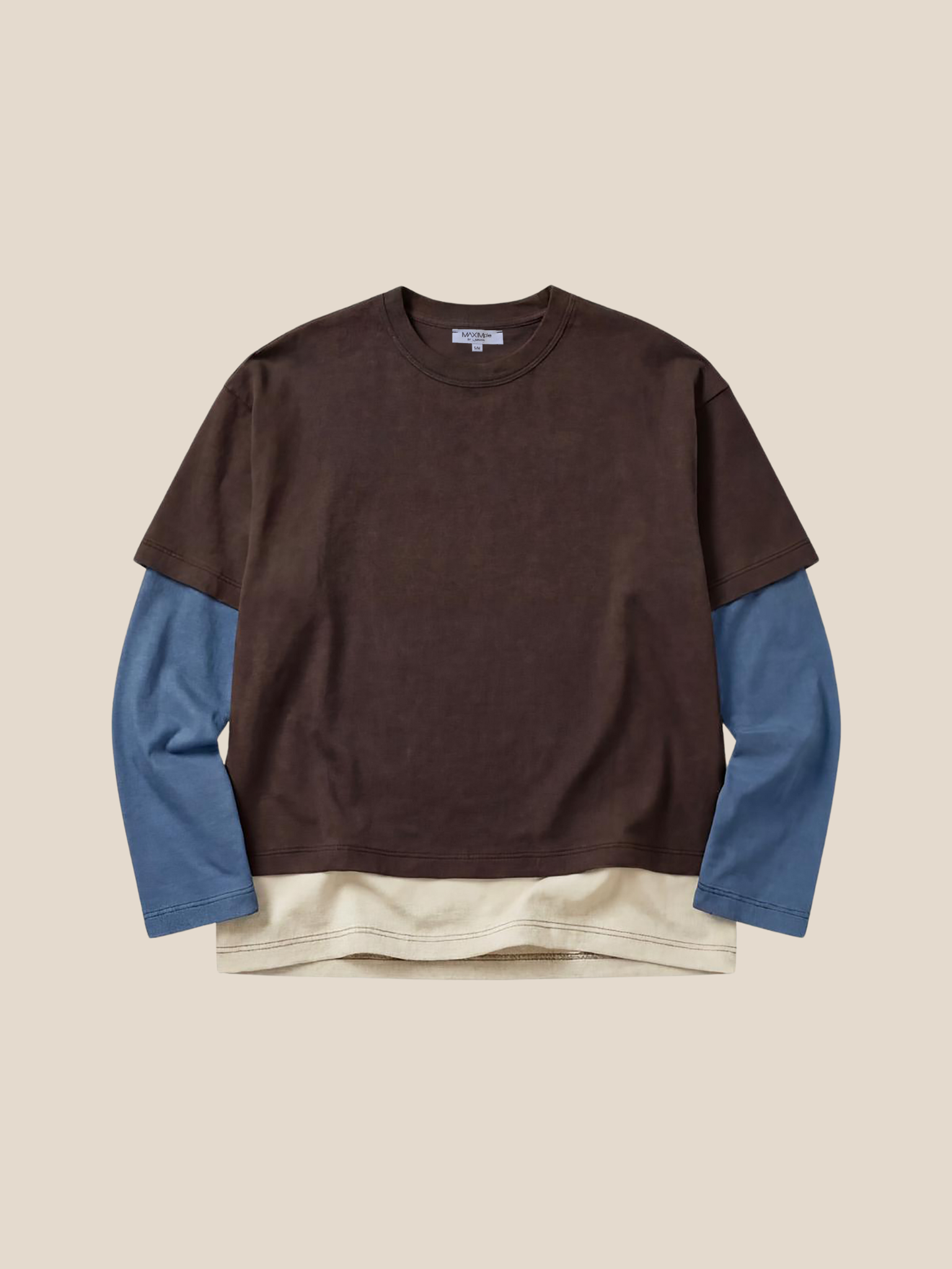 Double sleeves shirt - colourful